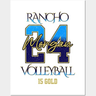 Morgan #24 Rancho VB (15 Gold) - White Posters and Art